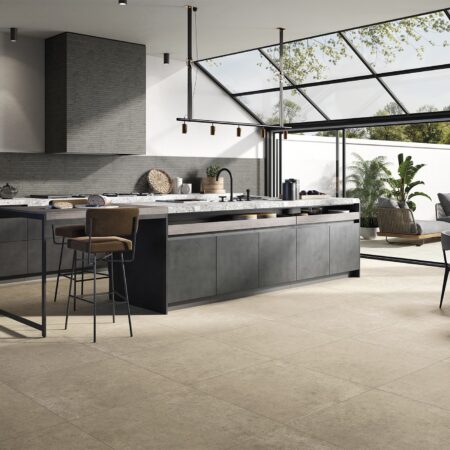 Stone look porcelain tiles