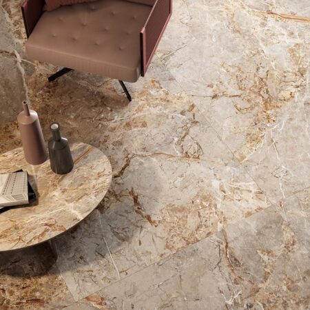 Marble effect porcelain stoneware