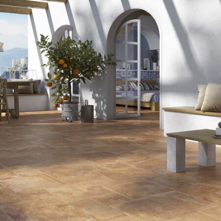 Cotto ceramic tile