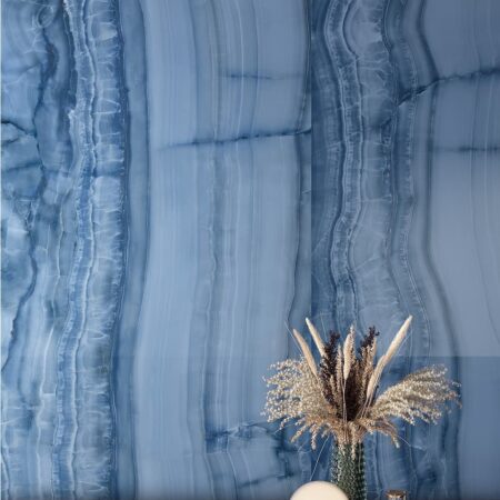 Blue pattern porcelain tile